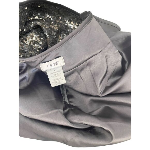 Cache sequined womens short skirt new size 8 pewter - Picture 7 of 7
